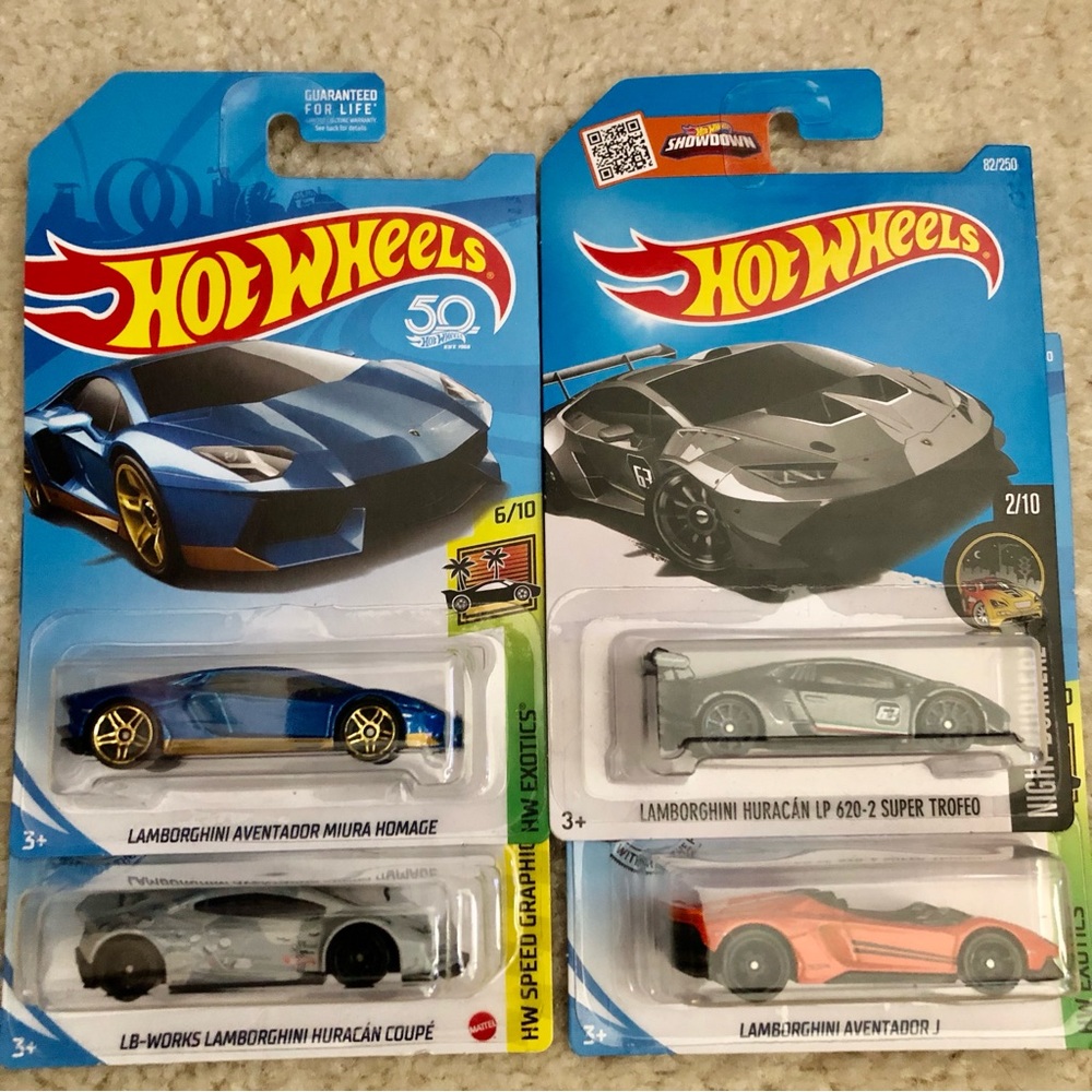 Hot Wheels Lamborghini Cars (4)
